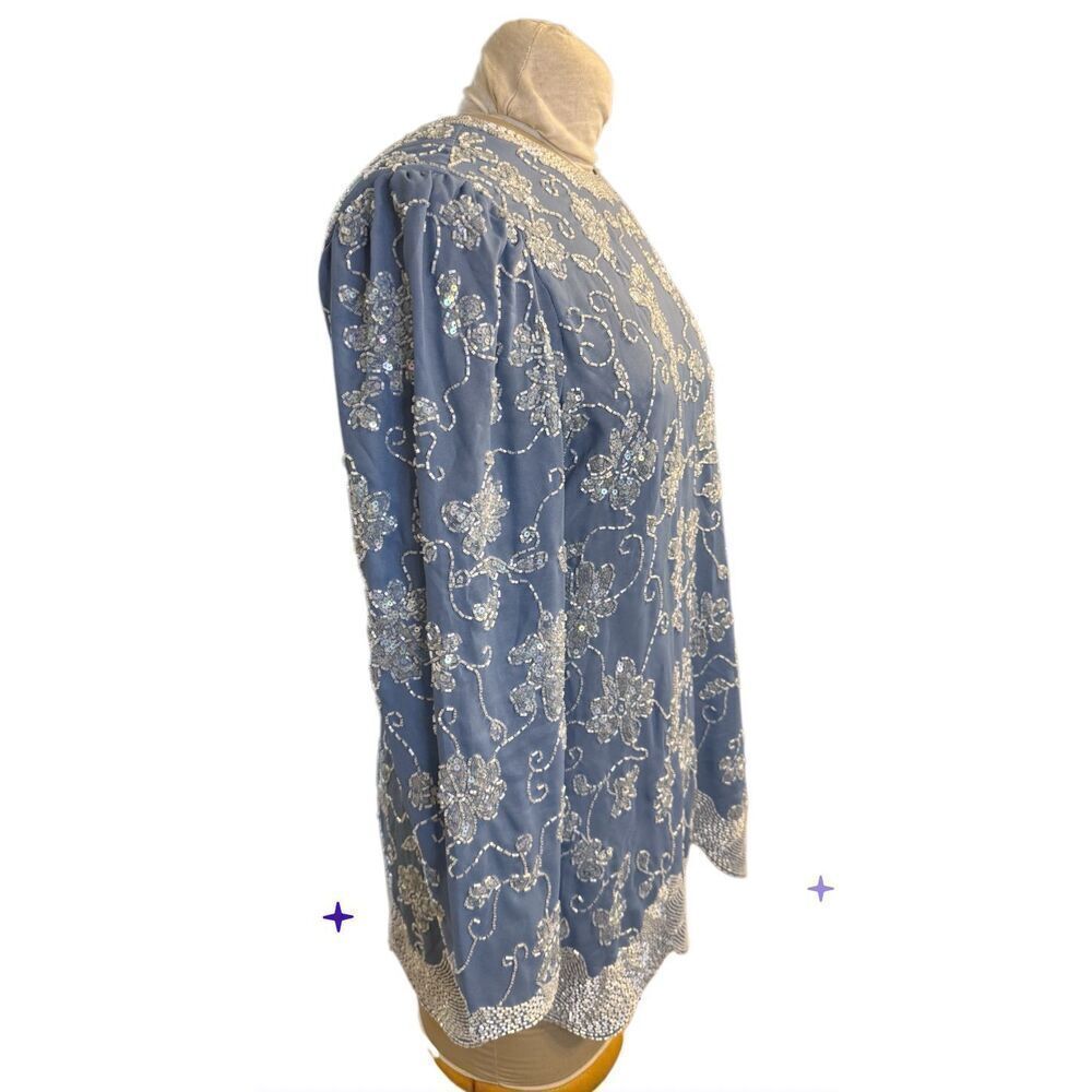 Jack Bryan Vintage Beaded Tunic Occasion Event Sz. 12 - Picture 6 of 8